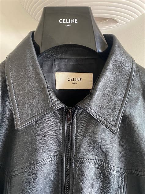 celine western leather jacket|celine triomphe down jacket.